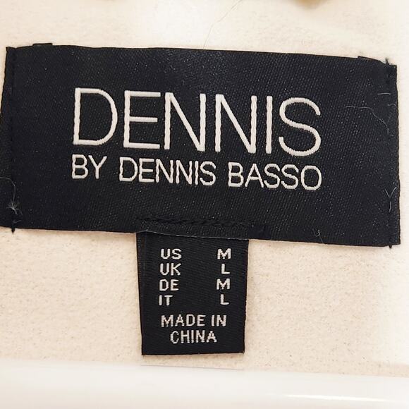 Dennis Basso Faux Suede Snap Front Women's Coat Large - Picture 5 of 5